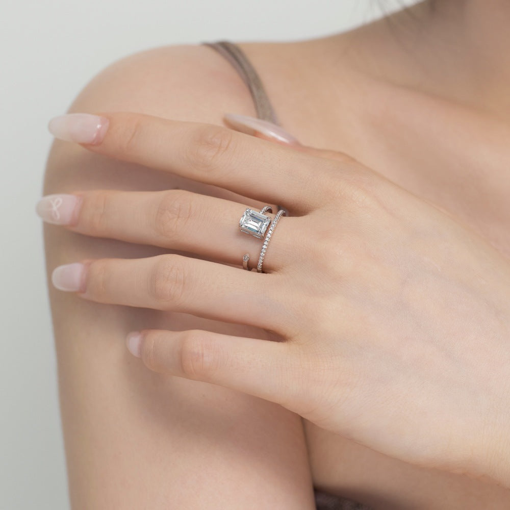 The Sculpted Spark Ring
